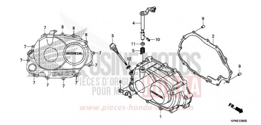 RIGHT CRANKCASE COVER GLR1251WHF de 2015